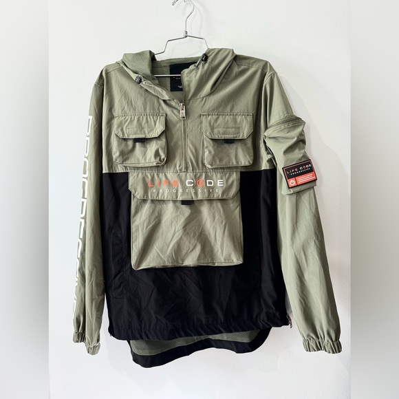 Progressive Life Code Olive Tactical Windbreaker Size Medium - Picture 3 of 12